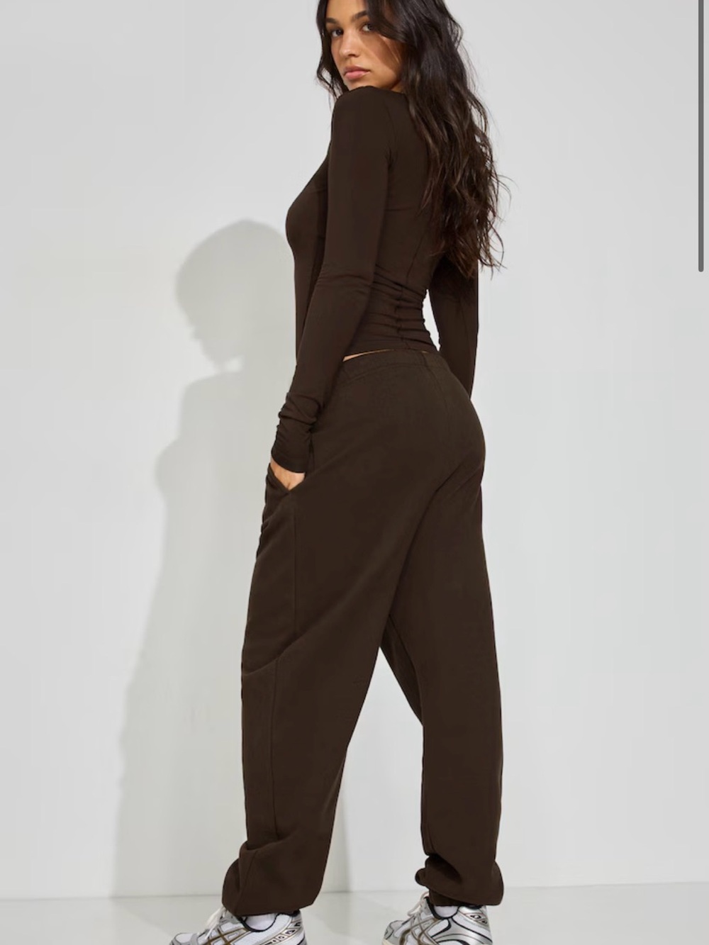 Garage Women's Brown Relaxed Track Joggers